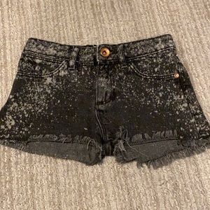 Zara Kids Black Denim Shorts